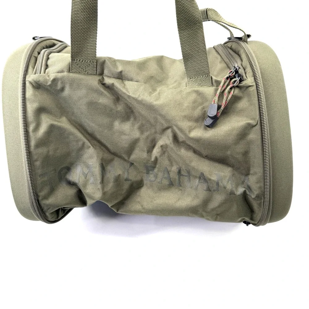 Tommy Bahama Tumbler Clamshell Collapsible Duffel Bag Olive Travel Gym Vacation